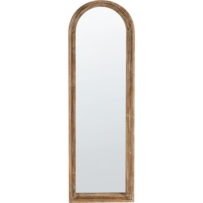 Beliani Seinäpeili COIGNY 55 cm 170 cm puu Vaaleanruskea Beliani Seinäpeili COIGNY 55 cm 170 cm puu Vaaleanruskea