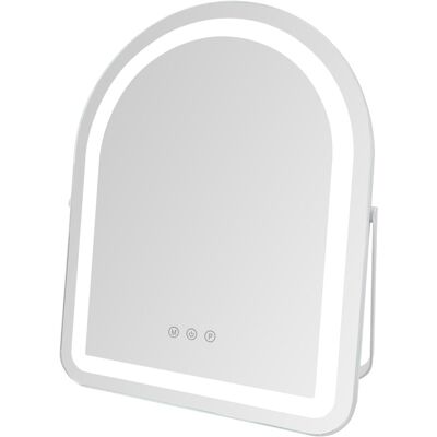 NETTLIFE Hollywood LED-meikkipeili 35x45cm, Kosketus- ja himmennettävä pöytäpeili, 3 valotilaa, Design-kosmetiikkapeili NETTLIFE Hollywood LED-meikkipeili 35x45cm, Kosketus- ja himmennettävä pöytäpeili, 3 valotilaa, Design-kosmetiikkapeili