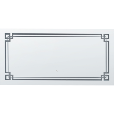 Beliani Kylpyhuoneen LED-peili AVRANCHES 120 cm 60 cm Hopea Beliani Kylpyhuoneen LED-peili AVRANCHES 120 cm 60 cm Hopea