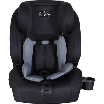 Kikid Turvaistuin Premium 76-150cm i-Size ISOFIX R129, musta-harmaa Kikid Turvaistuin Premium 76-150cm i-Size ISOFIX R129, musta-harmaa