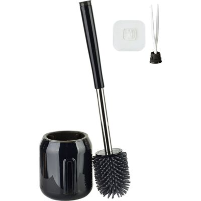 MONDEX WC-harja TPR EDA Silicone 11x44 cm musta 1 kpl MONDEX WC-harja TPR EDA Silicone 11x44 cm musta 1 kpl
