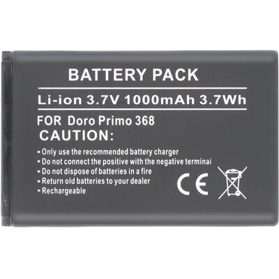 Avizar Akku Doro Primo 368 puhelimeen Li-ion 3.7V 1000mAh Viite RCBNTC05 Avizar Akku Doro Primo 368 puhelimeen Li-ion 3.7V 1000mAh Viite RCBNTC05