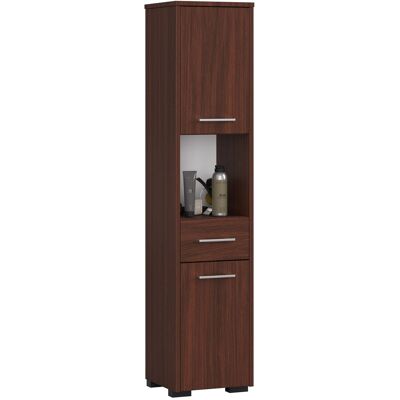 Akord Kylpyhuonekaappi korkea 2 ovea 1 laatikko 1 hylly Wenge 30x30x140 Akord Kylpyhuonekaappi korkea 2 ovea 1 laatikko 1 hylly Wenge 30x30x140