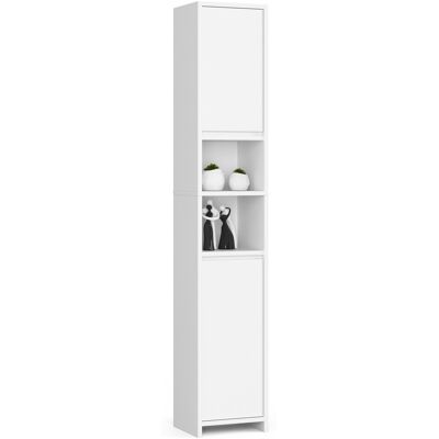 Akord Kylpyhuonekaappi 2 ovea 2 hyllyä Valkoinen 32x28x180 Akord Kylpyhuonekaappi 2 ovea 2 hyllyä Valkoinen 32x28x180