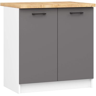 Akord S80 Keittiökaappi - Valkoinen OLIWIA - 80cm leveä Akord S80 Keittiökaappi - Valkoinen OLIWIA - 80cm leveä