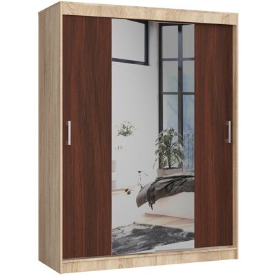 Akord Liukuovi Kaappi Sonoma-tammi/Wenge 150x60x200 Akord Liukuovi Kaappi Sonoma-tammi/Wenge 150x60x200