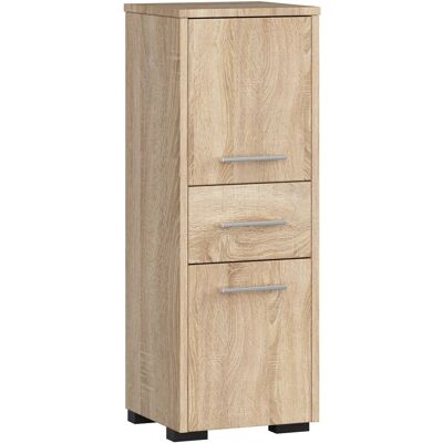 Akord Kylpyhuoneen Kolonni 2 Ovet 1 Laatikko Sonoma-tammi 30x30x85 Akord Kylpyhuoneen Kolonni 2 Ovet 1 Laatikko Sonoma-tammi 30x30x85