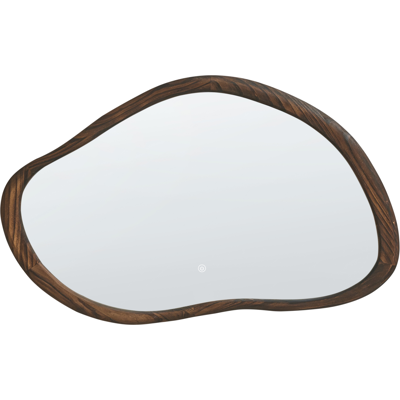 Beliani Kylpyhuoneen LED-peili MANCEY 93 cm 60 cm Tummanruskea Beliani Kylpyhuoneen LED-peili MANCEY 93 cm 60 cm Tummanruskea