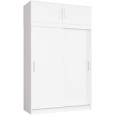 Akord Liukuovikaappi Mono jatkeella Valkoinen 150x60x245 Akord Liukuovikaappi Mono jatkeella Valkoinen 150x60x245