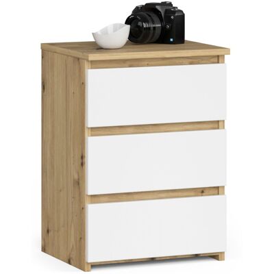 Akord Alakaappi Artisan-tammi/Valkoinen, moderni tyyli 40x35x57 Akord Alakaappi Artisan-tammi/Valkoinen, moderni tyyli 40x35x57