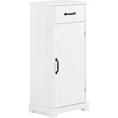 SoBuy Kylpyhuonekaappi 42x30x93 cm puinen valkoinen säädettävillä hyllyillä BZR207-W SoBuy Kylpyhuonekaappi 42x30x93 cm puinen valkoinen säädettävillä hyllyillä BZR207-W