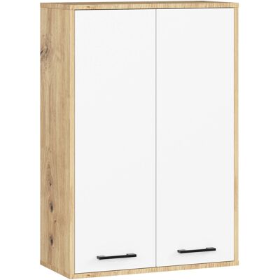 Akord Seinäkaappi 2-ovinen Artisan-tammi/Valkoinen 64x30x94 Akord Seinäkaappi 2-ovinen Artisan-tammi/Valkoinen 64x30x94