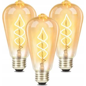 ZMH kpl E27 Edison LED Vintage -lamppuja - 4 W ST64 2200 K makuuhuoneeseen/käytävään ZMH kpl E27 Edison LED Vintage -lamppuja - 4 W ST64 2200 K makuuhuoneeseen/käytävään