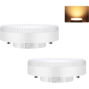 ZMH 2 kpl:n pakkaus, GX53 ultraohuita LED-lamppuja, 3000K, 5W, 230V, ei-himmennettävä, valkoinen ZMH 2 kpl:n pakkaus, GX53 ultraohuita LED-lamppuja, 3000K, 5W, 230V, ei-himmennettävä, valkoinen