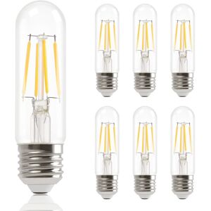 NETTLIFE 6 kpl E27 LED - lamppuja, lämmin valkoinen, T30, 4 W, Edison Vintage - hehkulamppuja, 2700 K, energiansäästö, ei - himmennettävä kanta NETTLIFE 6 kpl E27 LED - lamppuja, lämmin valkoinen, T30, 4 W, Edison Vintage - hehkulamppuja, 2700 K, energiansäästö, ei - himmennettävä kanta