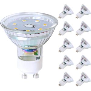 ZMH 10 x 5 W LED-lamppua, energiansäästö, 110°:n valokeila, heijastinvalaisin, 3000 K ZMH 10 x 5 W LED-lamppua, energiansäästö, 110°:n valokeila, heijastinvalaisin, 3000 K