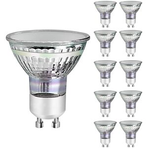 NETTLIFE 10 kpl GU10 LED-lamppua lämpövalkoinen 3W 30W, energiansäästölamppu 3000K, säteen kulma 110° NETTLIFE 10 kpl GU10 LED-lamppua lämpövalkoinen 3W 30W, energiansäästölamppu 3000K, säteen kulma 110°