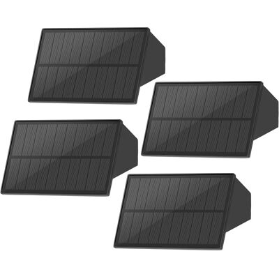 NETTLIFE Aurinkokäyttöiset ulkovalaisimet 4 kpl aurinkokäyttöistä ulkoseinävalaisinta ulkovalaistus lämpimän valkoinen NETTLIFE Aurinkokäyttöiset ulkovalaisimet 4 kpl aurinkokäyttöistä ulkoseinävalaisinta ulkovalaistus lämpimän valkoinen