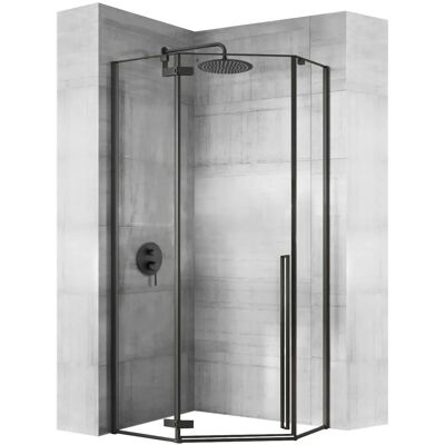 REA Suihkukaappi DIAMOND 90x90 musta, 90, 5X90, 5X195CM REA Suihkukaappi DIAMOND 90x90 musta, 90, 5X90, 5X195CM