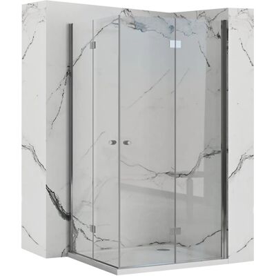 REA Taitettava suihkukaappi FOLD N2 80x80 kromi, 80X80X190CM REA Taitettava suihkukaappi FOLD N2 80x80 kromi, 80X80X190CM