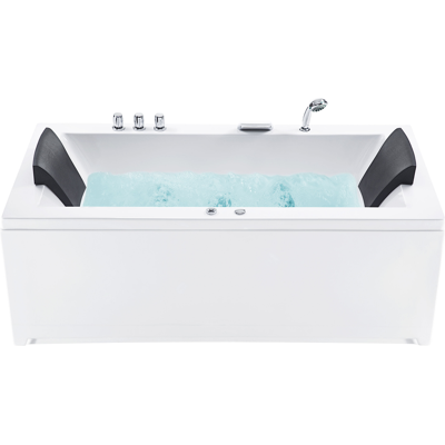 Beliani poreallas LED-valolla - Oikea, 183x90 cm, Valkoinen - Kylpyhuone Beliani poreallas LED-valolla - Oikea, 183x90 cm, Valkoinen - Kylpyhuone