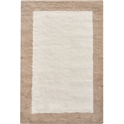 Beliani Kylpyhuonematto KABRI Ruskea/beige 60 x 90 cm puuvilla Beliani Kylpyhuonematto KABRI Ruskea/beige 60 x 90 cm puuvilla