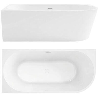 Rea kulma-amme Bellanto 160 vasen musta tulppa, 159X79,5X58CM Rea kulma-amme Bellanto 160 vasen musta tulppa, 159X79,5X58CM