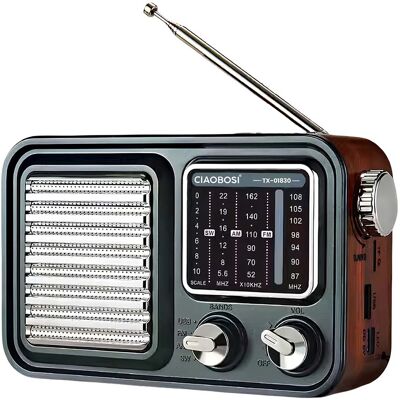 Avizar Retro-radio, monikaistainen FM/AM/SW, USB-MP3-soitin Avizar Retro-radio, monikaistainen FM/AM/SW, USB-MP3-soitin