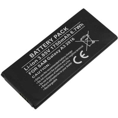 Avizar Samsung Galaxy A3 2016 -yhteensopiva akku Li-ion 3,85 V 1750 mAh 6,7 Wh Avizar Samsung Galaxy A3 2016 -yhteensopiva akku Li-ion 3,85 V 1750 mAh 6,7 Wh