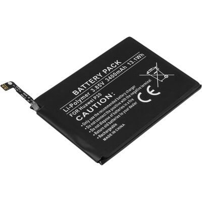 Avizar Akku Huawei P20:lle, Li-Polymer 3,85V 3400mAh 13,1Wh Avizar Akku Huawei P20:lle, Li-Polymer 3,85V 3400mAh 13,1Wh