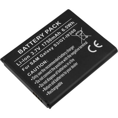 Avizar Akku Samsung Galaxy S3 GT-I9300 Li-ion 3.7V 1750mAh 6.5Wh Avizar Akku Samsung Galaxy S3 GT-I9300 Li-ion 3.7V 1750mAh 6.5Wh