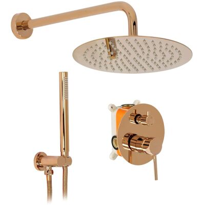 REA-P7999REA uppoasennettava suihkusarja LUNGO +box kupari, 36X25X21CM REA-P7999REA uppoasennettava suihkusarja LUNGO +box kupari, 36X25X21CM