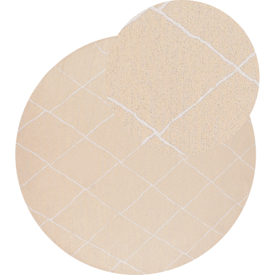 Beliani Ulkomatto GWALIOR Beige ø 160 cm Beliani Ulkomatto GWALIOR Beige ø 160 cm