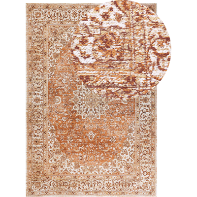 Beliani Matto HAYA Oranssi 160 x 230 cm puuvilla Beliani Matto HAYA Oranssi 160 x 230 cm puuvilla
