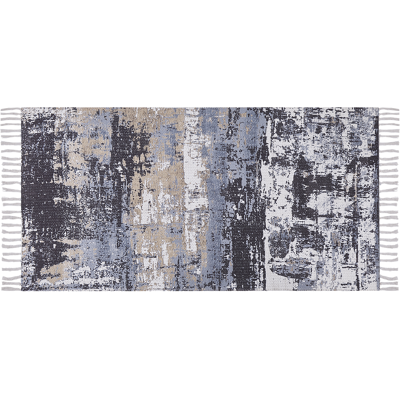 Beliani Monivärinen Polyester Puuvilla Abstrakti Kuosi Matto - 80x150cm Beliani Monivärinen Polyester Puuvilla Abstrakti Kuosi Matto - 80x150cm