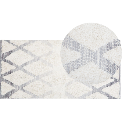 Beliani Matto PENDIK Vaaleanbeige 80 x 150 cm puuvilla Beliani Matto PENDIK Vaaleanbeige 80 x 150 cm puuvilla