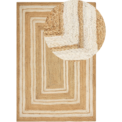 Beige jute matto 200x300cm - Beliani Beige jute matto 200x300cm - Beliani