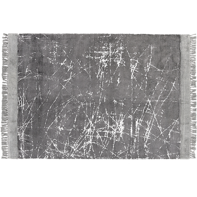 Beliani Modern harmaa viskoosi matto - 160x230 cm Beliani Modern harmaa viskoosi matto - 160x230 cm