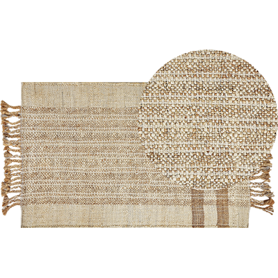 Jutti Matto - Beigen värinen - 80x150cm - Neliön muotoinen - Boho-tyyli Jutti Matto - Beigen värinen - 80x150cm - Neliön muotoinen - Boho-tyyli