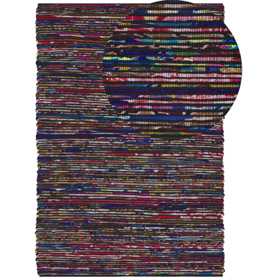 Beliani Tuope Tumman Monivärinen Puuvilla 160 x 230 cm - Tuope Beliani Tuope Tumman Monivärinen Puuvilla 160 x 230 cm - Tuope