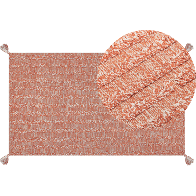 Oranssi käsintehty puuvillamatto 80x150cm - Kodin sisustus Oranssi käsintehty puuvillamatto 80x150cm - Kodin sisustus