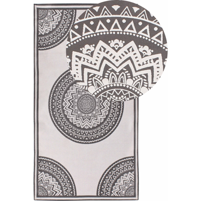 Beliani Ulkomatto NELLORE Harmaa 80 x 150 cm Beliani Ulkomatto NELLORE Harmaa 80 x 150 cm