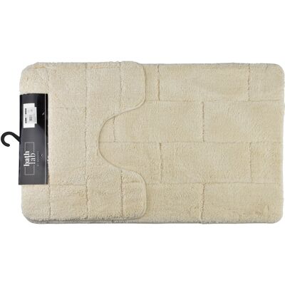 MONDEX Kylpyhuonematot Prima ZAC 50x37/50x80 cm kerma 2 kpl MONDEX Kylpyhuonematot Prima ZAC 50x37/50x80 cm kerma 2 kpl