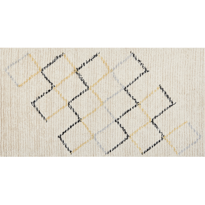 Beliani Puuvillamatto 80 x 150 cm Beige - Matto Beliani Puuvillamatto 80 x 150 cm Beige - Matto