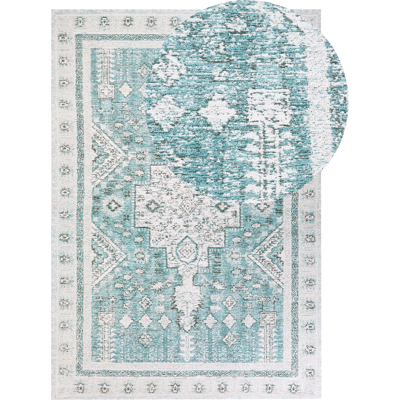 Beliani Puuvillamatto 160 x 230 cm Mint Vihreä - Matto Beliani Puuvillamatto 160 x 230 cm Mint Vihreä - Matto