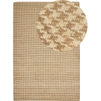 Beliani Beigelainen juuttimatto - Boho tyyli 200x300cm Beliani Beigelainen juuttimatto - Boho tyyli 200x300cm