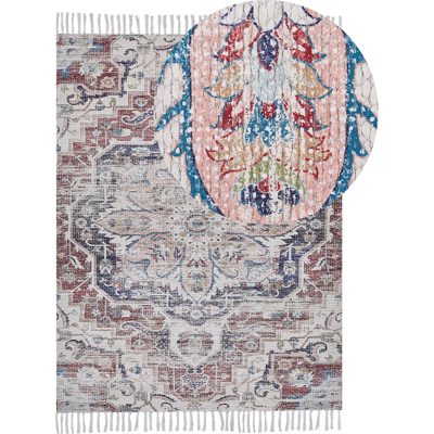 Beliani Monivärinen Polyester Puuvilla 140x200cm Matto - Vintage Oriental Beliani Monivärinen Polyester Puuvilla 140x200cm Matto - Vintage Oriental