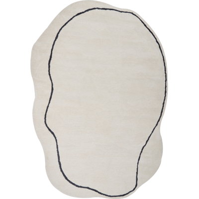 Beliani - Moderni geometrinen kuvio beige viskose- ja villamatto Beliani - Moderni geometrinen kuvio beige viskose- ja villamatto