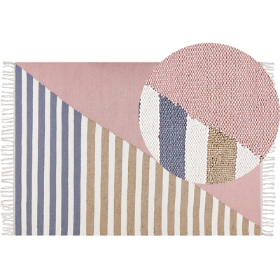 Beliani Monivärinen villamatto - 160x230 cm - Moderni muotoilu Beliani Monivärinen villamatto - 160x230 cm - Moderni muotoilu