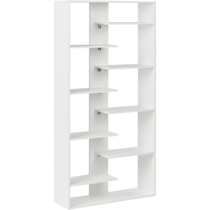Beliani Kirjahylly 8-tasoinen FONTAS 180 cm Valkoinen Beliani Kirjahylly 8-tasoinen FONTAS 180 cm Valkoinen